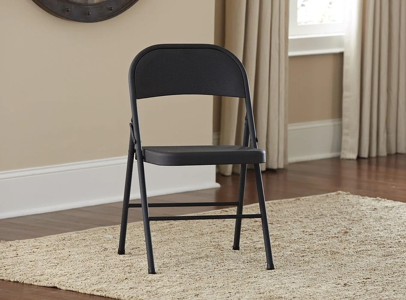 Cosco Black, 4 Pack Steel Folding Chair