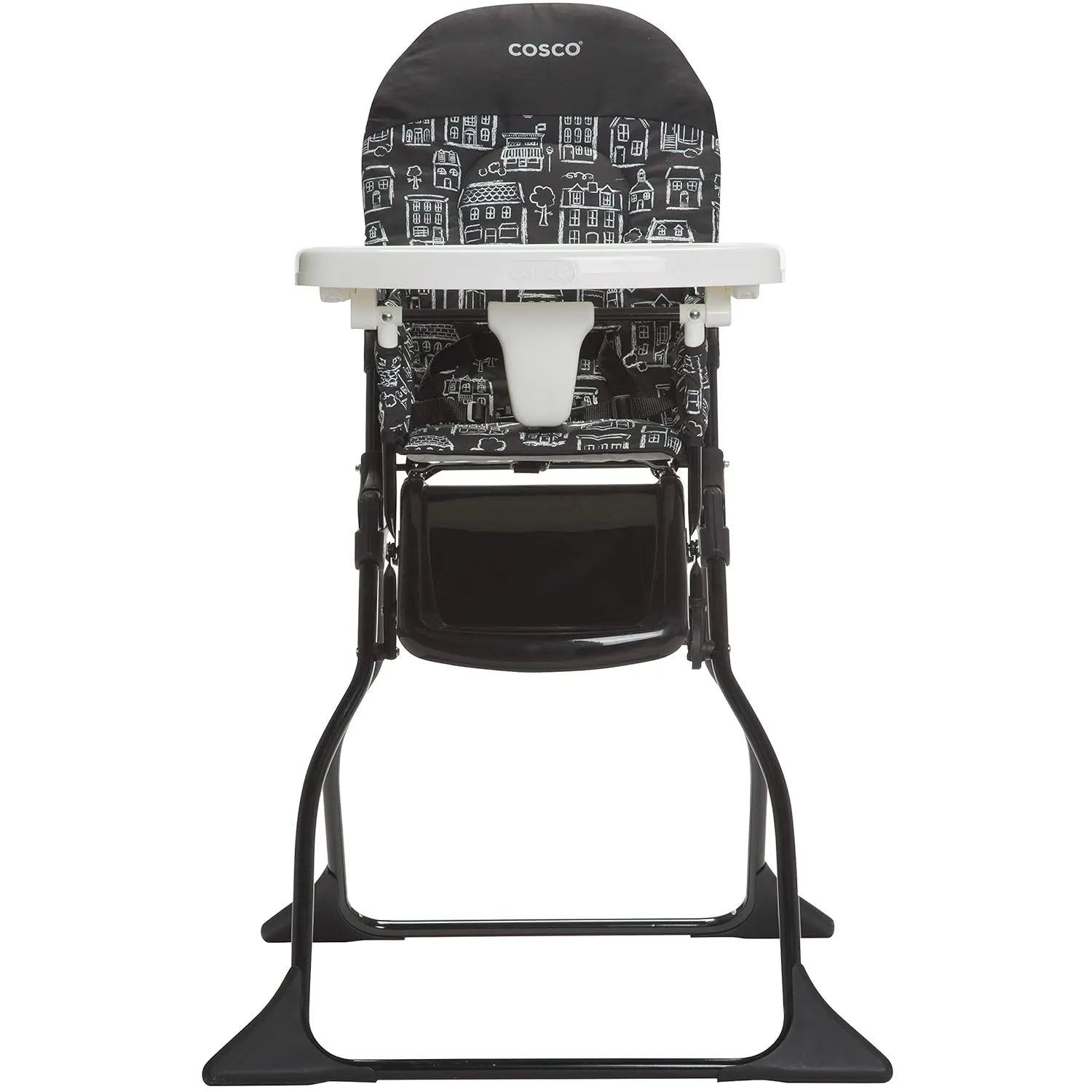 Cosco Kids Highchair for Baby, Simple Foldable High Chair, Convenient, Lightweight, and Compact Design, Mapleton