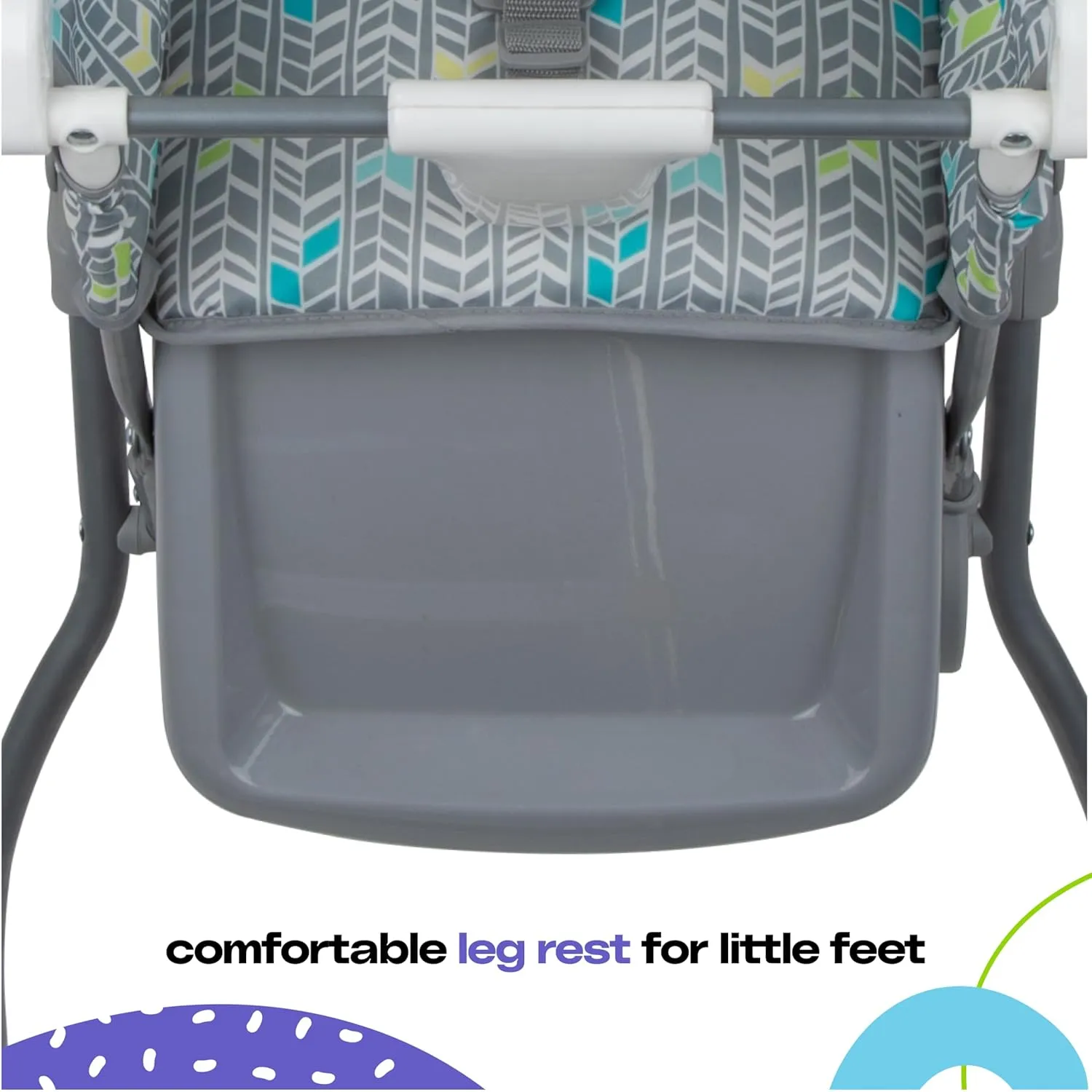 Cosco Kids Highchair for Baby, Simple Foldable High Chair, Convenient, Lightweight, and Compact Design, Mapleton