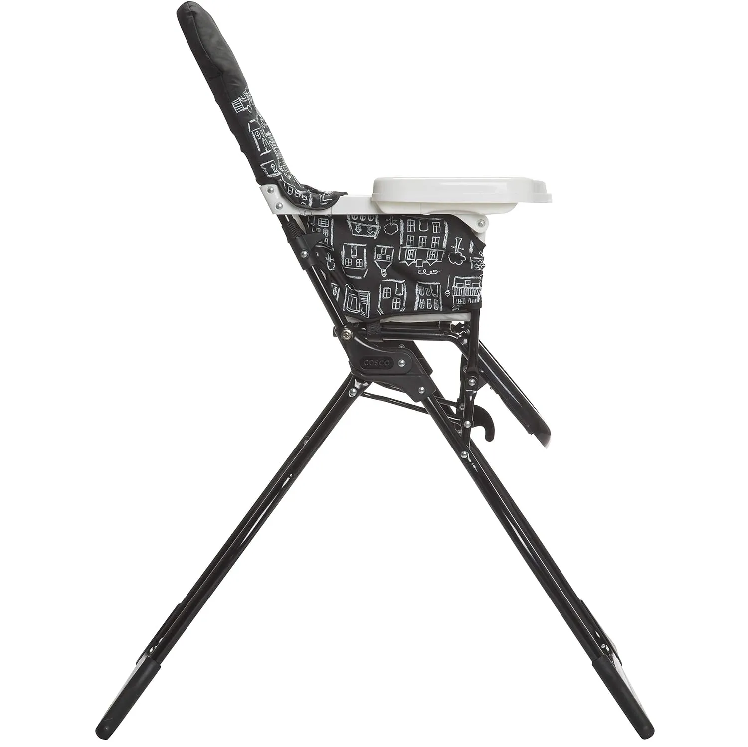 Cosco Kids Highchair for Baby, Simple Foldable High Chair, Convenient, Lightweight, and Compact Design, Mapleton