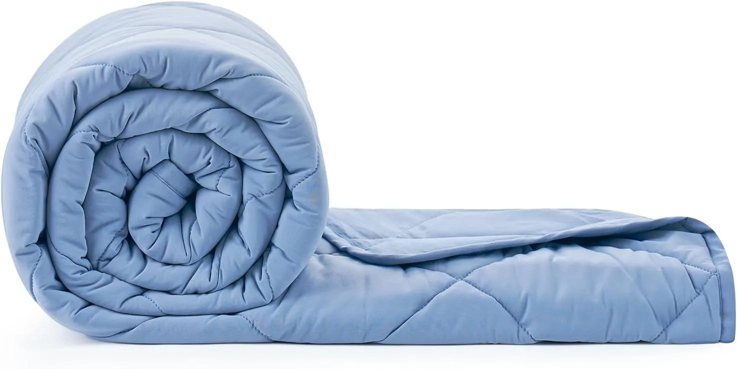 Cozy Bliss Cooling Throw Blanket for Hot Sleepers, Q-Max 0.4 Cooling Comfort 50x70, Cold Blankets for Night Sweats Sleeping, Ultra-Cool Lightweight Breathable Summer Blanket for Bed Travel