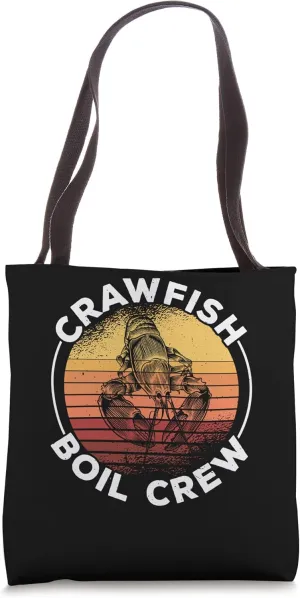 Crawfish Boil Crew Design Funny Crawfish Lover Cajun Season Tote Bag