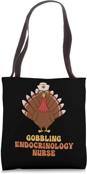 Dabbing Turkey Endocrinology Nurse Funny Thanksgiving Tote Bag