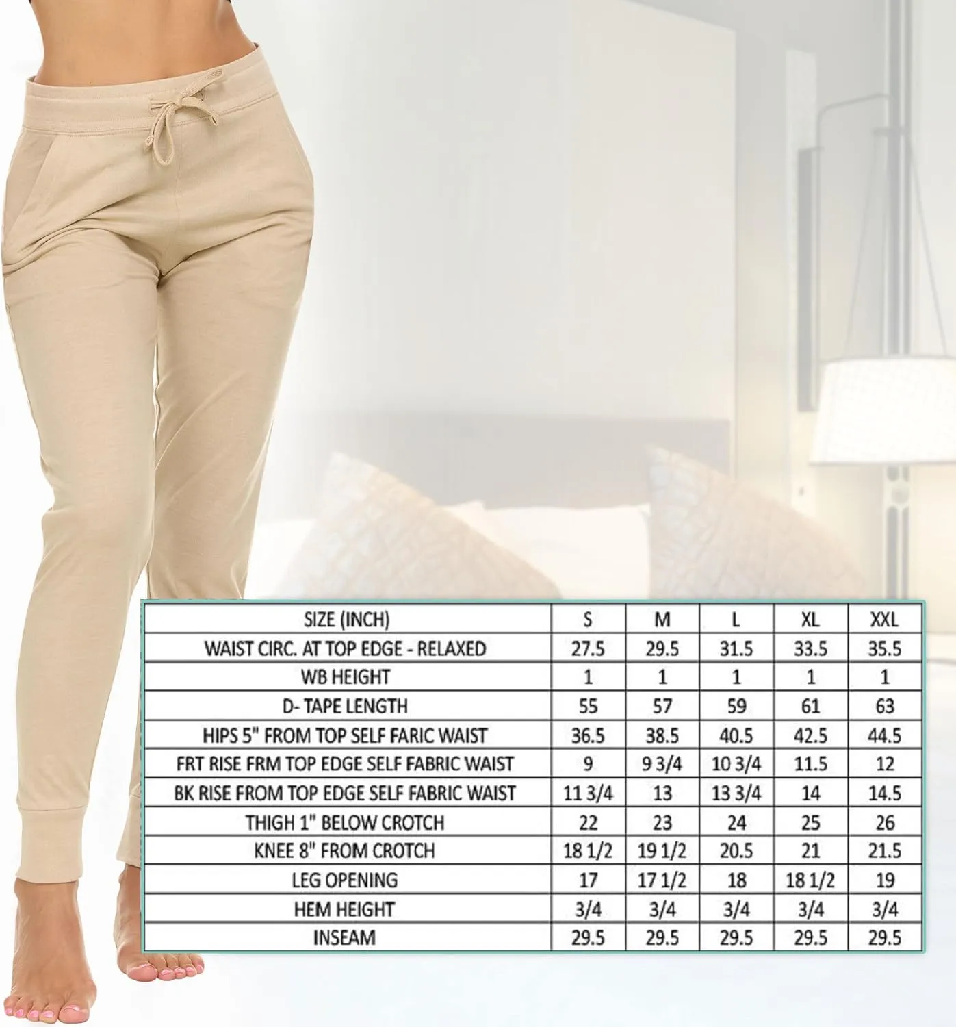 DARESAY Womens Running Workout Fleece Joggers Sweatpants with Pockets and Ealstic Cuff, Pack of 3 Up to XXL