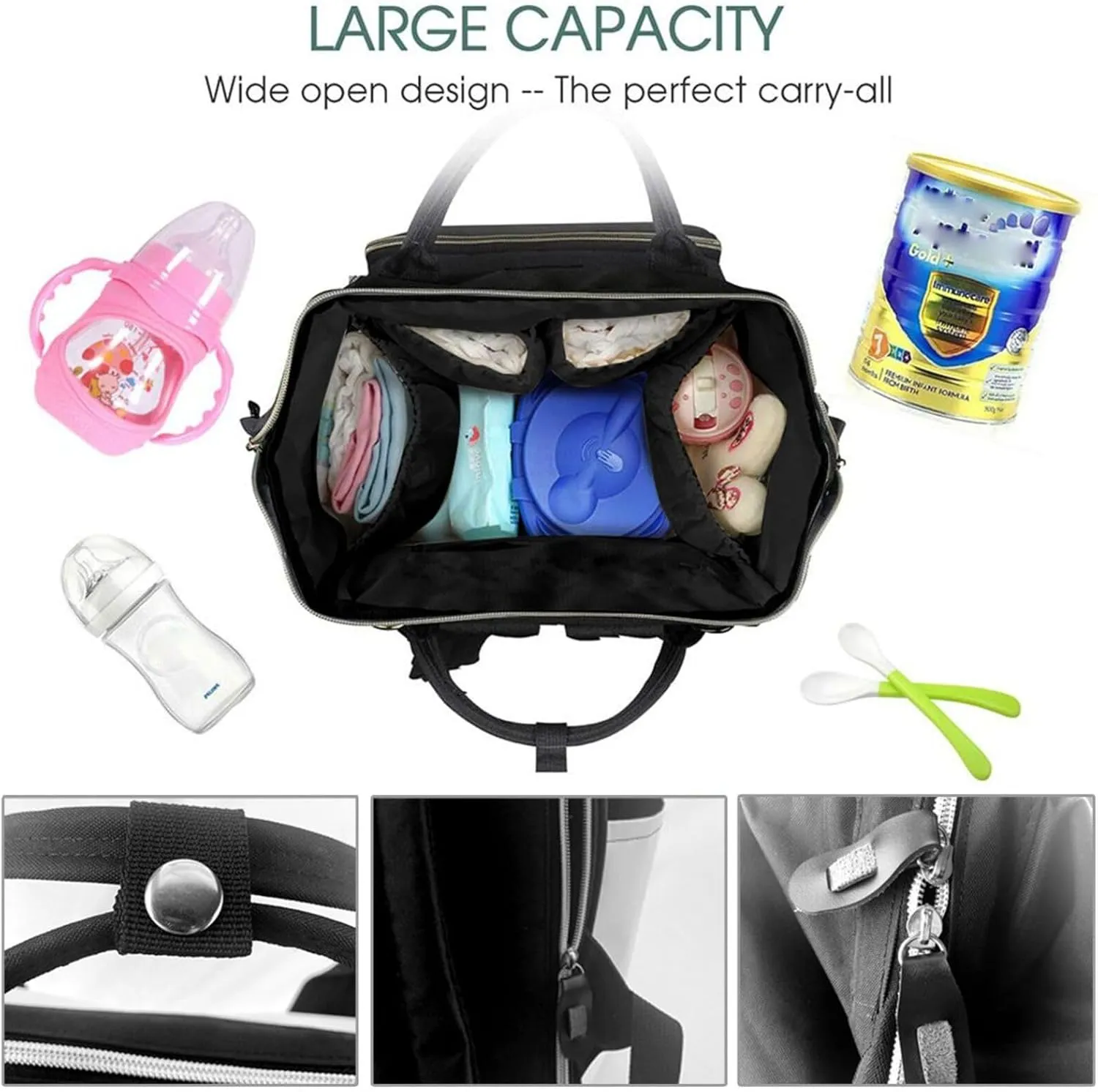 Diaper Bag Backpack Snow Ice World Nappy Backpack Maternity Baby Nappy Bag Changing Bags for Travel