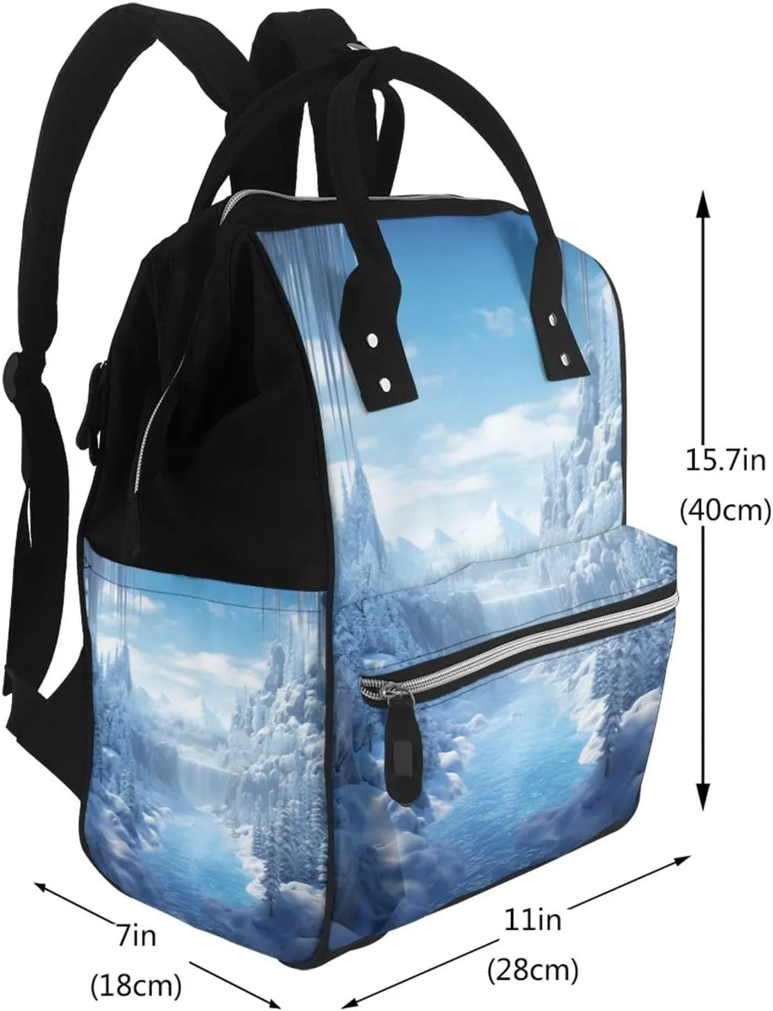 Diaper Bag Backpack Snow Ice World Nappy Backpack Maternity Baby Nappy Bag Changing Bags for Travel