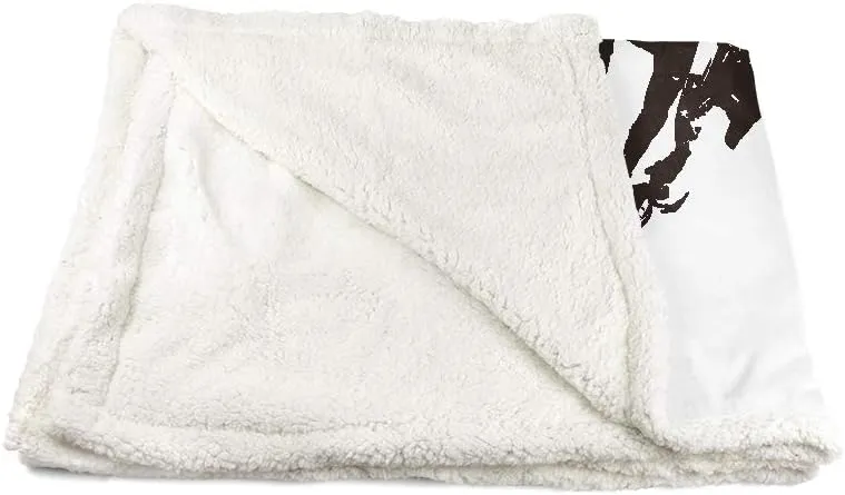Dirt Bike Throw Blanket Motocross Racer Extreme Sports Printed Soft 3D Cool Plush Sherpa Kids Men Boys Girls Fleece Blankets 50"x 60"