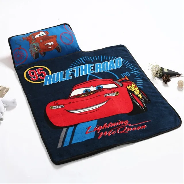 Disney Assorted Kids Portable Rolled Nap Mats/Sleeping Bags - With Pillow