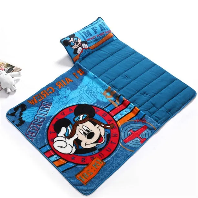 Disney Assorted Kids Portable Rolled Nap Mats/Sleeping Bags - With Pillow