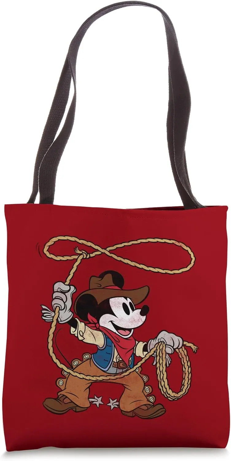 Disney Mickey Mouse Cowboy Costume Western Vintage Look Tote Bag
