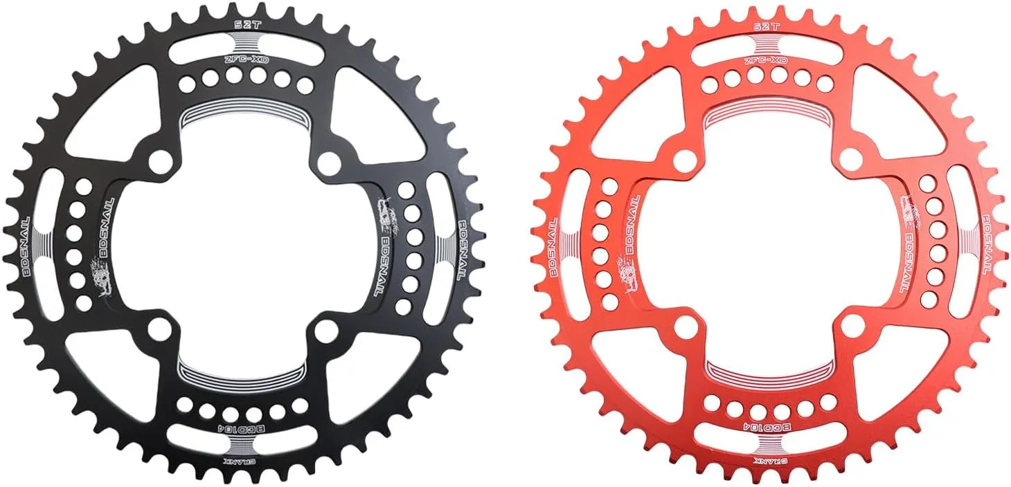 DJC Bike Chainring 104BCD Round/Oval 30t 32t 34t 36t 38t 40t 42t 44t 46t 48t 50t 52t Tooth Narrow Wide 7/8/9/10/11/12 Speed Ultralight MTB Mountain Bike 104 BCD Chainwheel