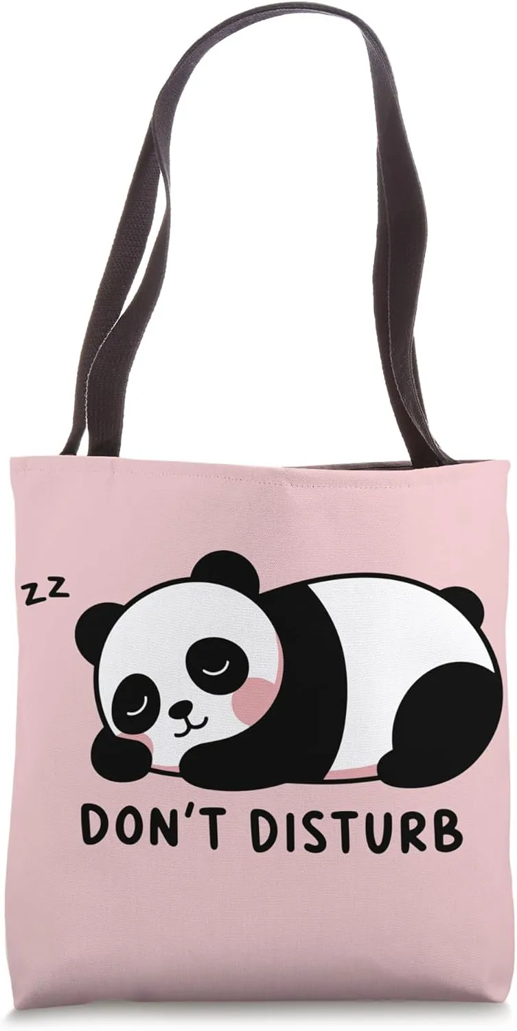 Don’t Disturb Cute Sleeping Panda Tote Bag