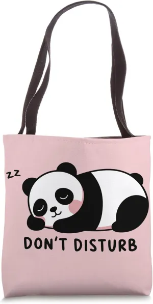 Don’t Disturb Cute Sleeping Panda Tote Bag