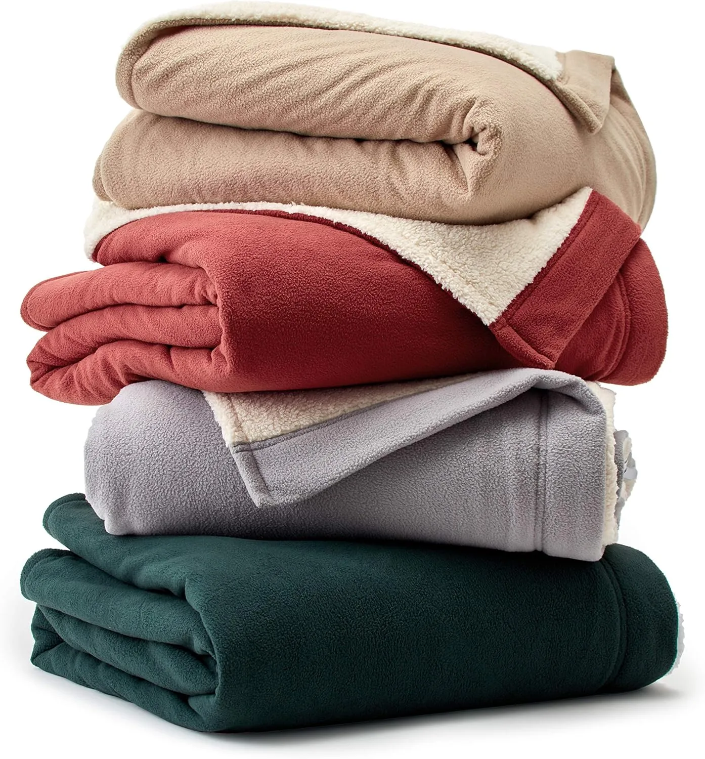 Eddie Bauer - Full Heated Blanket, Soft Fleece Electric Blanket with Sherpa Reverse, Warm Bedding with Low-Voltage Technology (Khaki, Full)