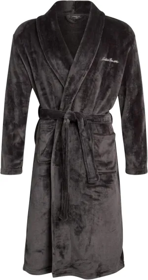 Eddie Bauer Plush Bath Robe for Men - Soft Fleece Plush Luxury Spa Men's Bathrobe | Mens Robe with External Pockets and Belt