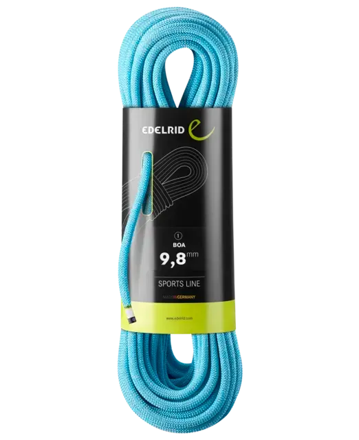 Edelrid Boa 9.8mm Dynamic Climbing Rope 60m - Blue