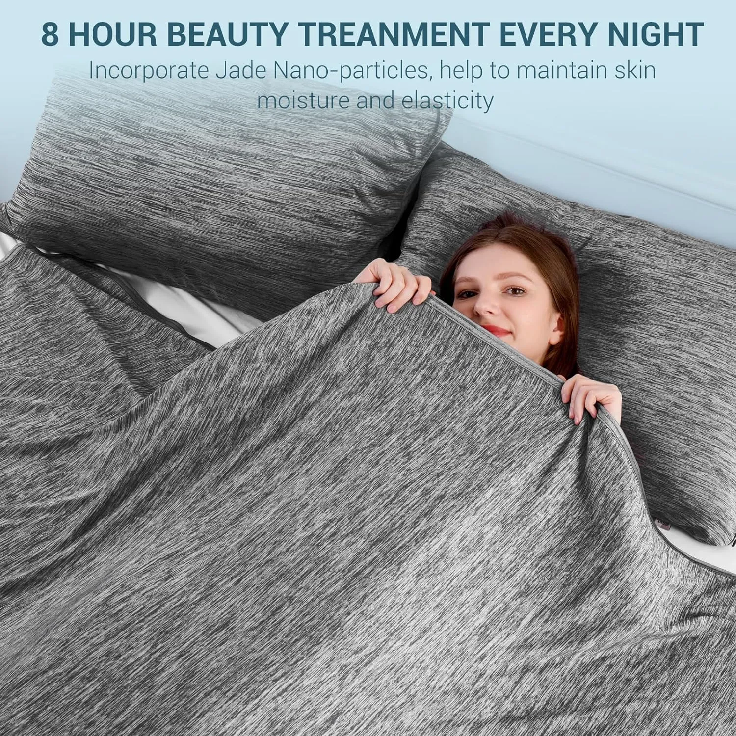 Elegear Revolutionary Cooling Blanket King Absorbs Heat to Keep Body Cool for Night Sweats, Arc-Chill3.0 Cool Fiber Q-Max>0.5 for Hot Sleepers, Lightweight Summer Cold Blankets for Sleeping 90" x 108"