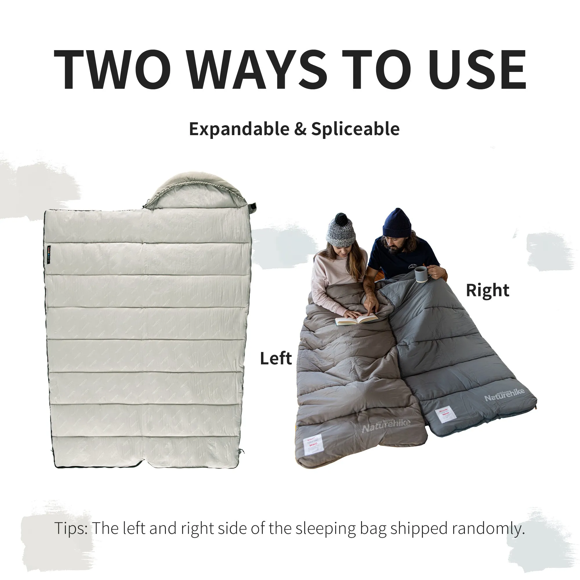 End-of-season sale Envelop Sleeping M180 Washable With Competitive Hood Cotton Naturehike Bag Grey