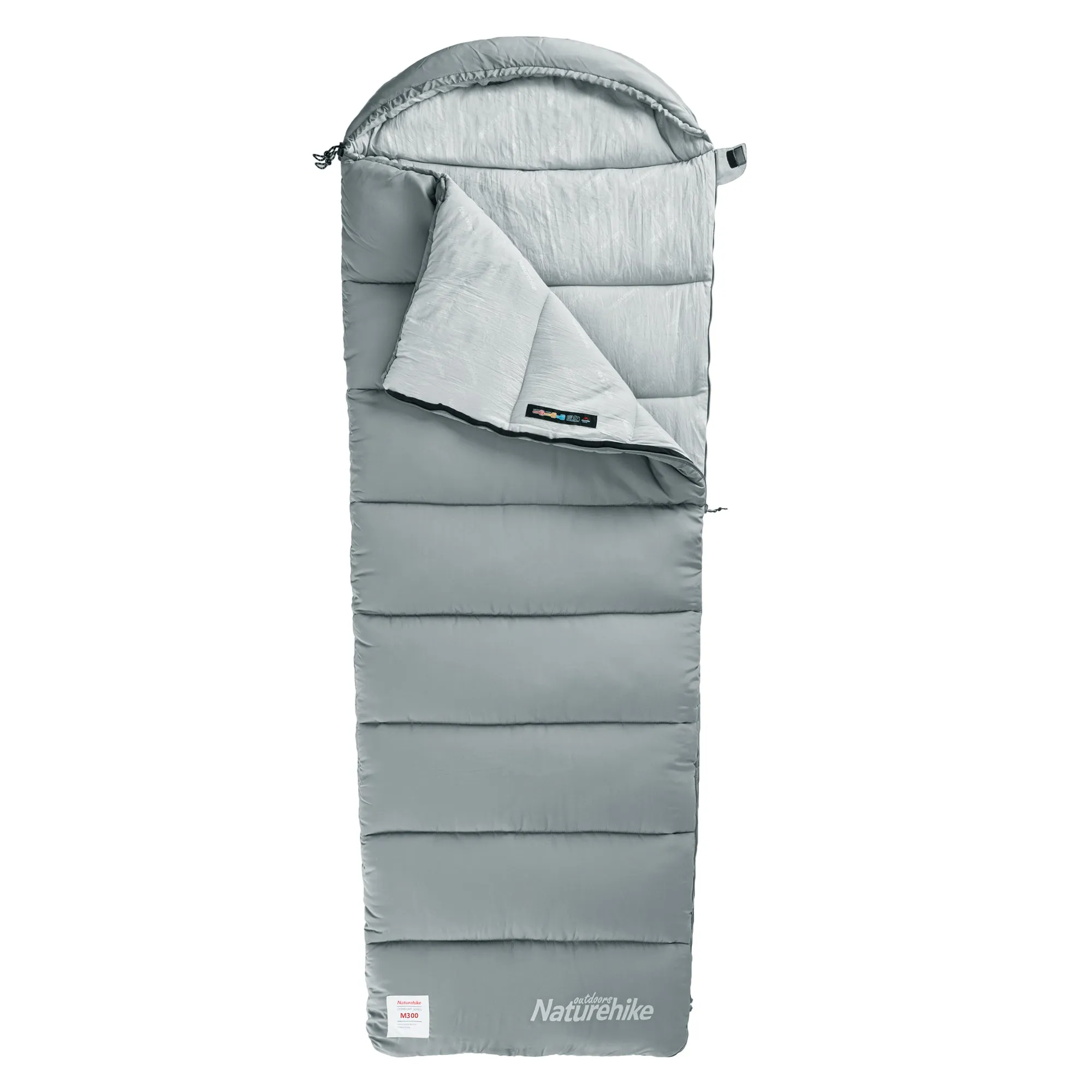 End-of-season sale Envelop Sleeping M180 Washable With Competitive Hood Cotton Naturehike Bag Grey