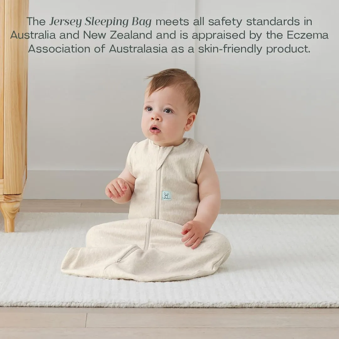 ergoPouch 1.0 Tog Jersey Sleeping Bag – Arms-Out Baby Sleep Sack – Soft, Breathable & Comfortable (3-12 Months, Oatmeal Marle)