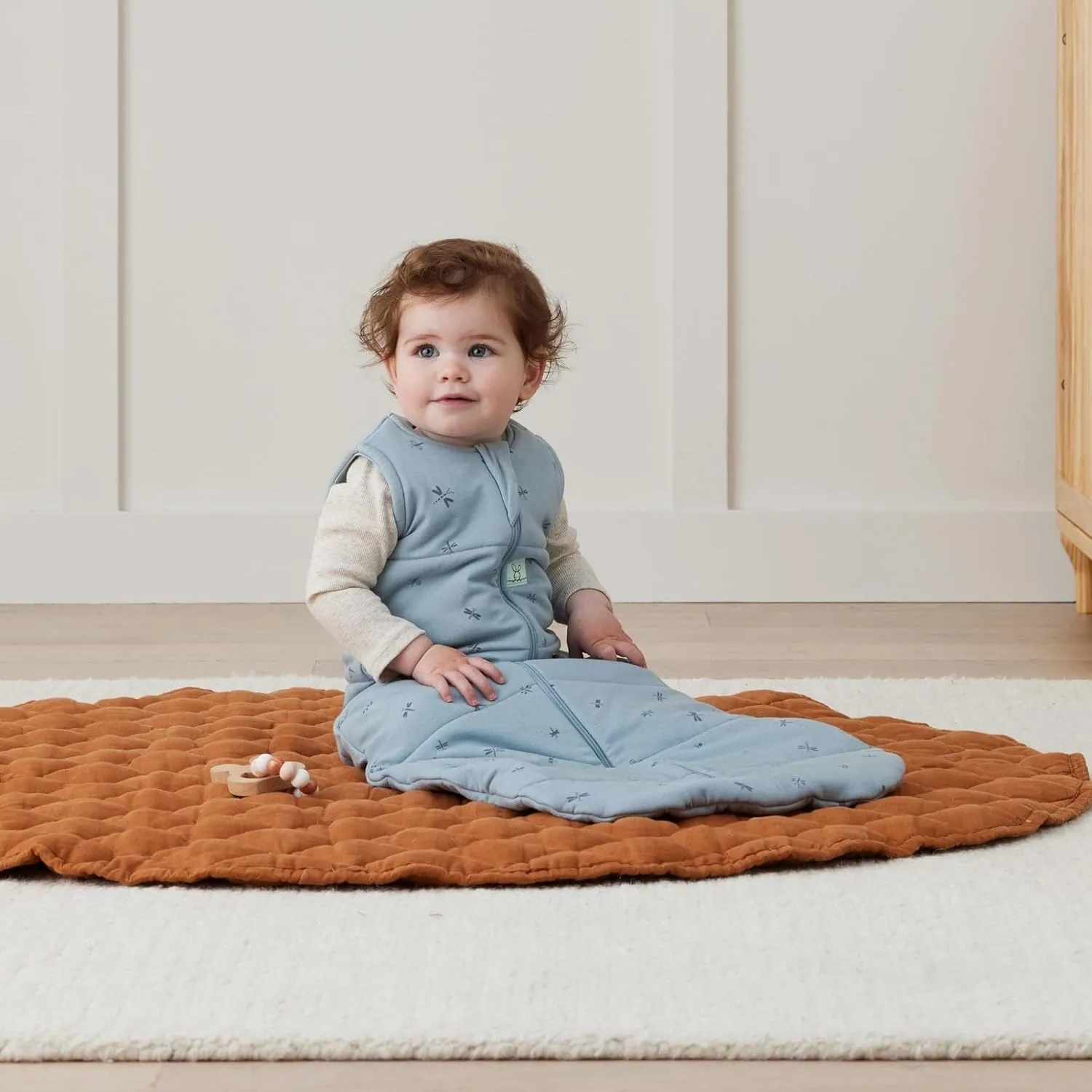 ergoPouch 2.5 Tog Jersey Sleeping Bag – Arms-Out Baby Sleep Sack – Soft, Breathable & Comfortable (8-24 Months, Dragonflies)
