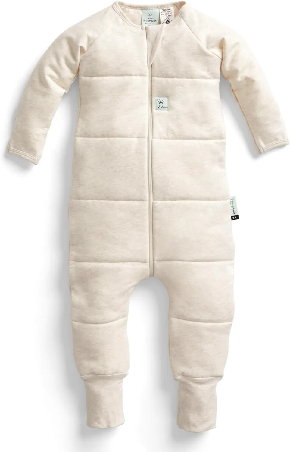 ergoPouch 2.5 TOG Sleeping Bag – Breathable, Cozy Sleepwear for Boys and Girls (2-3 Years, Oatmeal Marle)
