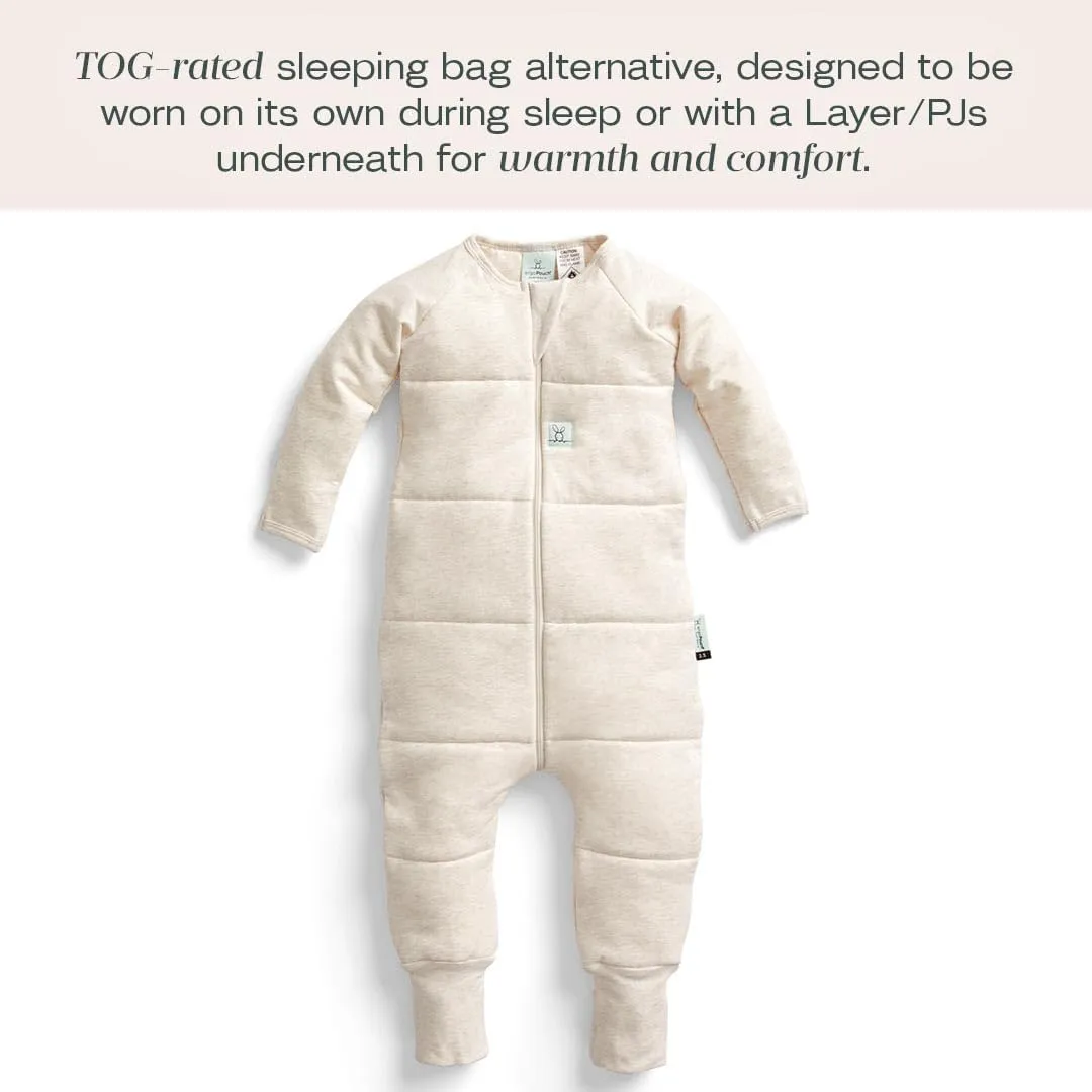 ergoPouch 2.5 TOG Sleeping Bag – Breathable, Cozy Sleepwear for Boys and Girls (2-3 Years, Oatmeal Marle)