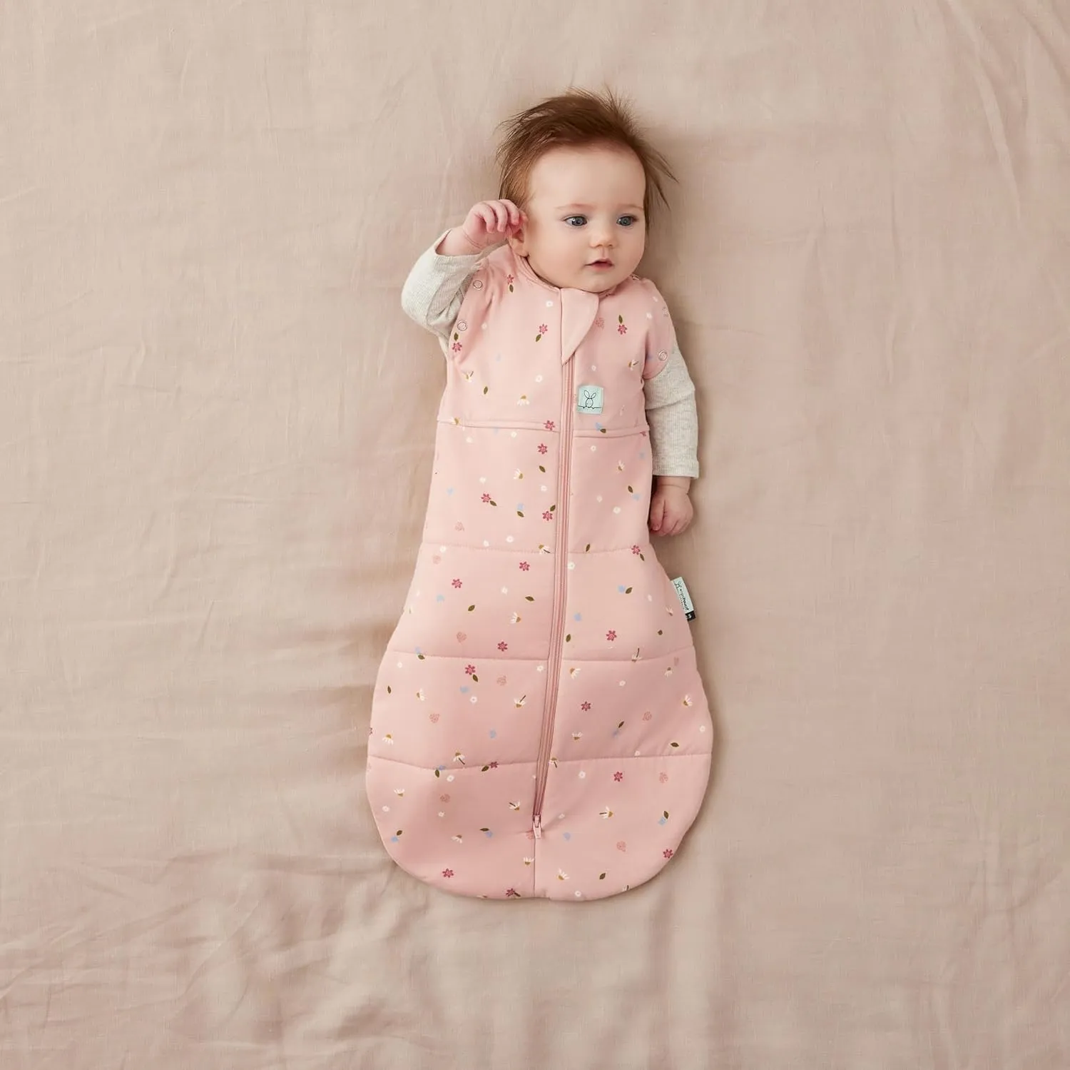 ergoPouch 3.5 TOG Cocoon Baby Sleep Sack 3-6 Months, Swaddle Sleeping Bag, Temperature Control Wearable Blanket (Daisies)