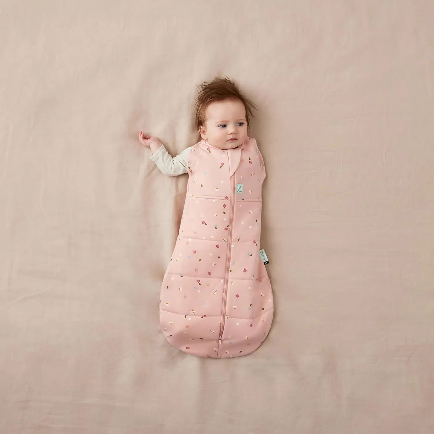 ergoPouch 3.5 TOG Cocoon Baby Sleep Sack 3-6 Months, Swaddle Sleeping Bag, Temperature Control Wearable Blanket (Daisies)