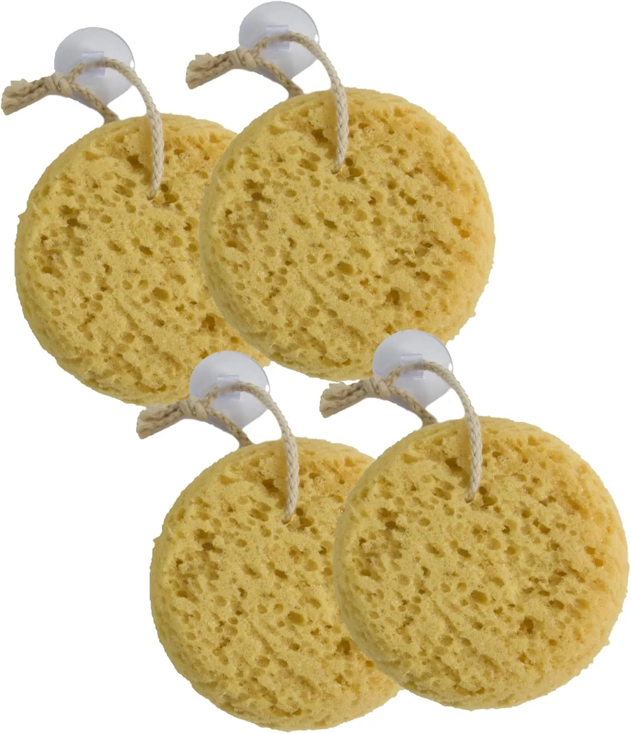 Evriholder Foam Body Sponges, Thick Exfoliating Bath Scrubbers for Men and Women, Pack of 4