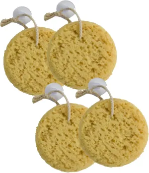 Evriholder Foam Body Sponges, Thick Exfoliating Bath Scrubbers for Men and Women, Pack of 4