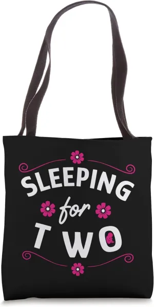 Expecting Mom Tired Sleeping Pregnancy Tote Bag