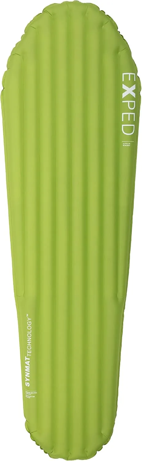 Exped Ultra Series: 1R, 3R, 5R, 7R Single & Duo - Lightweight Backpacking Mat - Packable and Comfortable - Sleeping Pad with Pumpbag for Self-Inflation