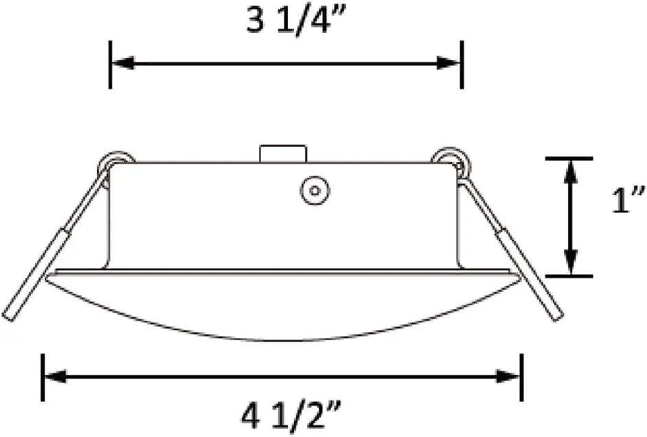 Facon 4.5Inch LED RV Puck Light, DLFST4-008, Full Aluminum Recessed LED Ceiling Lights, 12V Interior Light for RV Motor-Homes Camper Caravan Trailer Boat (Pack of 6)