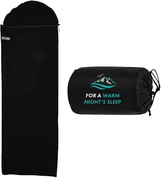 FE Active Sleeping Bag Liner Camping Bed Liner Soft Polyester OR Fleece