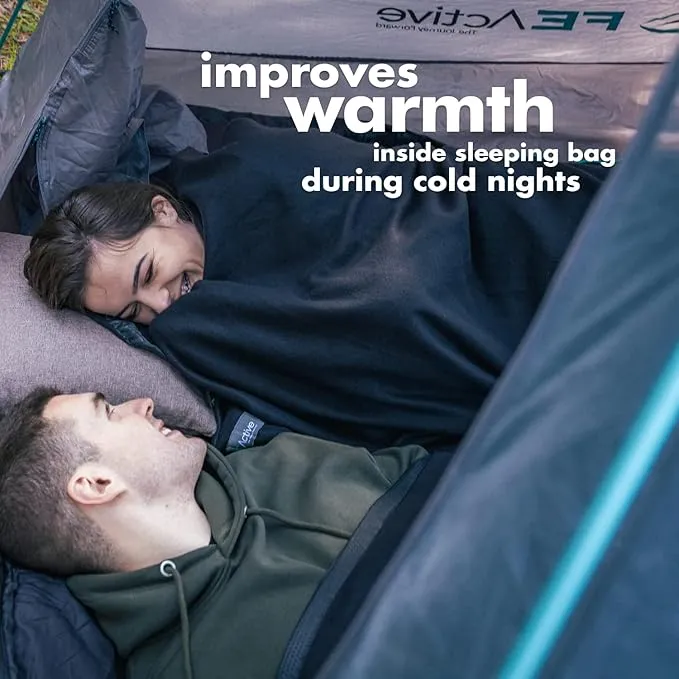 FE Active Sleeping Bag Liner Camping Bed Liner Soft Polyester OR Fleece