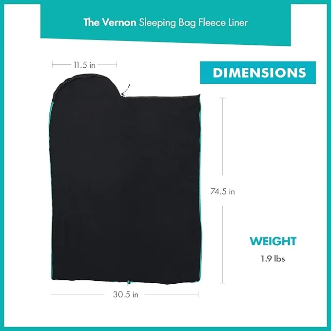FE Active Sleeping Bag Liner Camping Bed Liner Soft Polyester OR Fleece