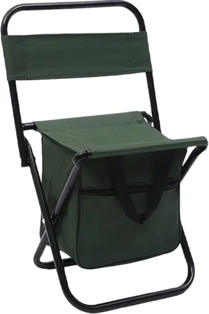Fishing Chair, Folding Stool with Back and Carry Bag, Oxford Cloth Fishing Chairs, Portable Compact Chair for Camping Hunting Fishing Hiking
