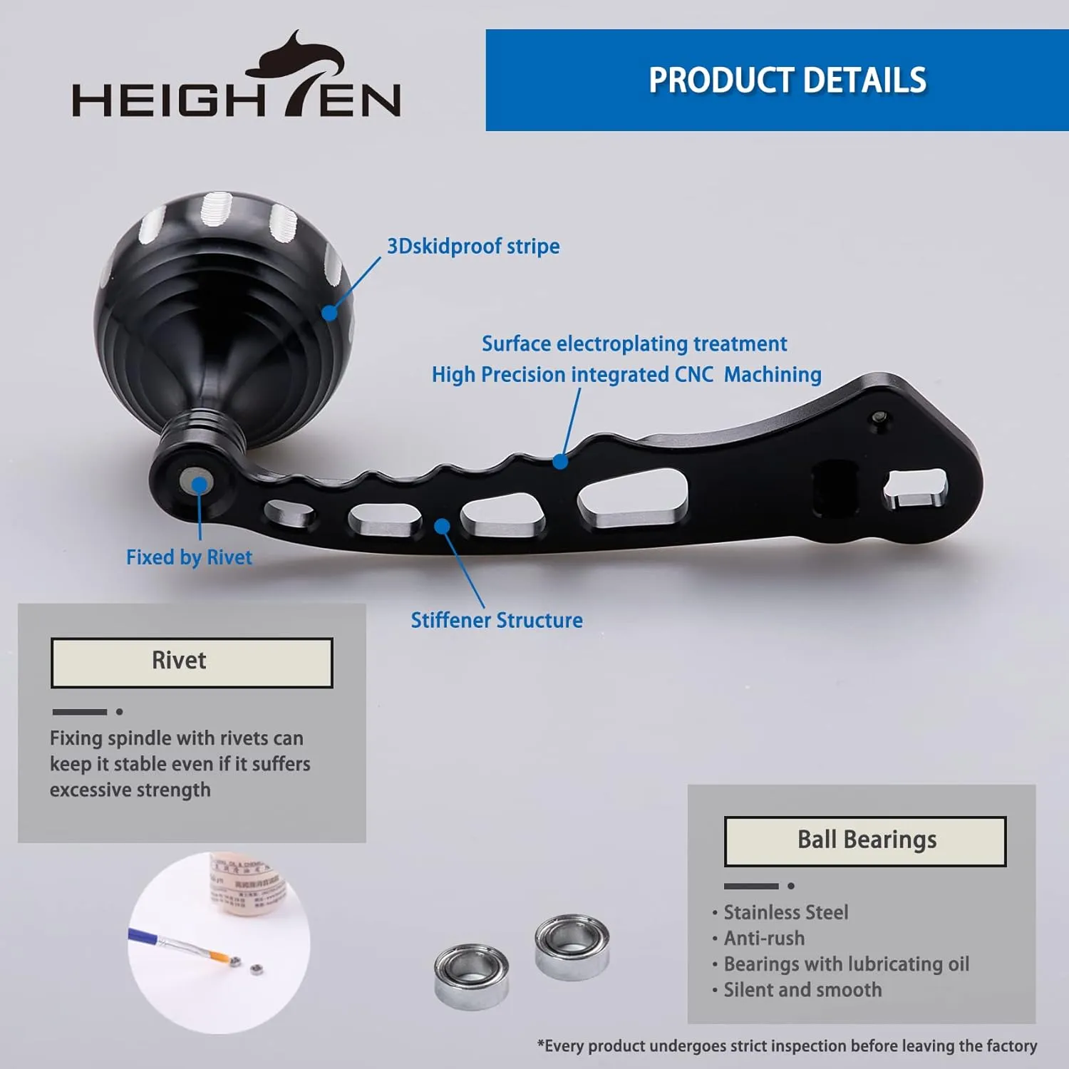 Fishing Reel Handle for Shiman0 Daiwa Abu Garcia Penn Kaking Lew's Baitcasting Reel Power Handle Crank Accessory