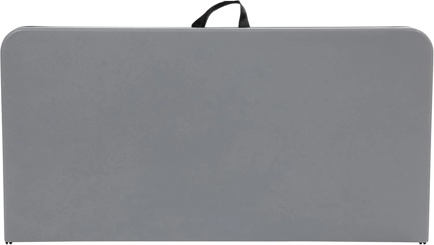 Flash Furniture Dunham 2.83' Square Plastic Folding Event Table with Carrying Handle, Bi-Fold Portable Banquet Table for Indoor/Outdoor Events, Gray