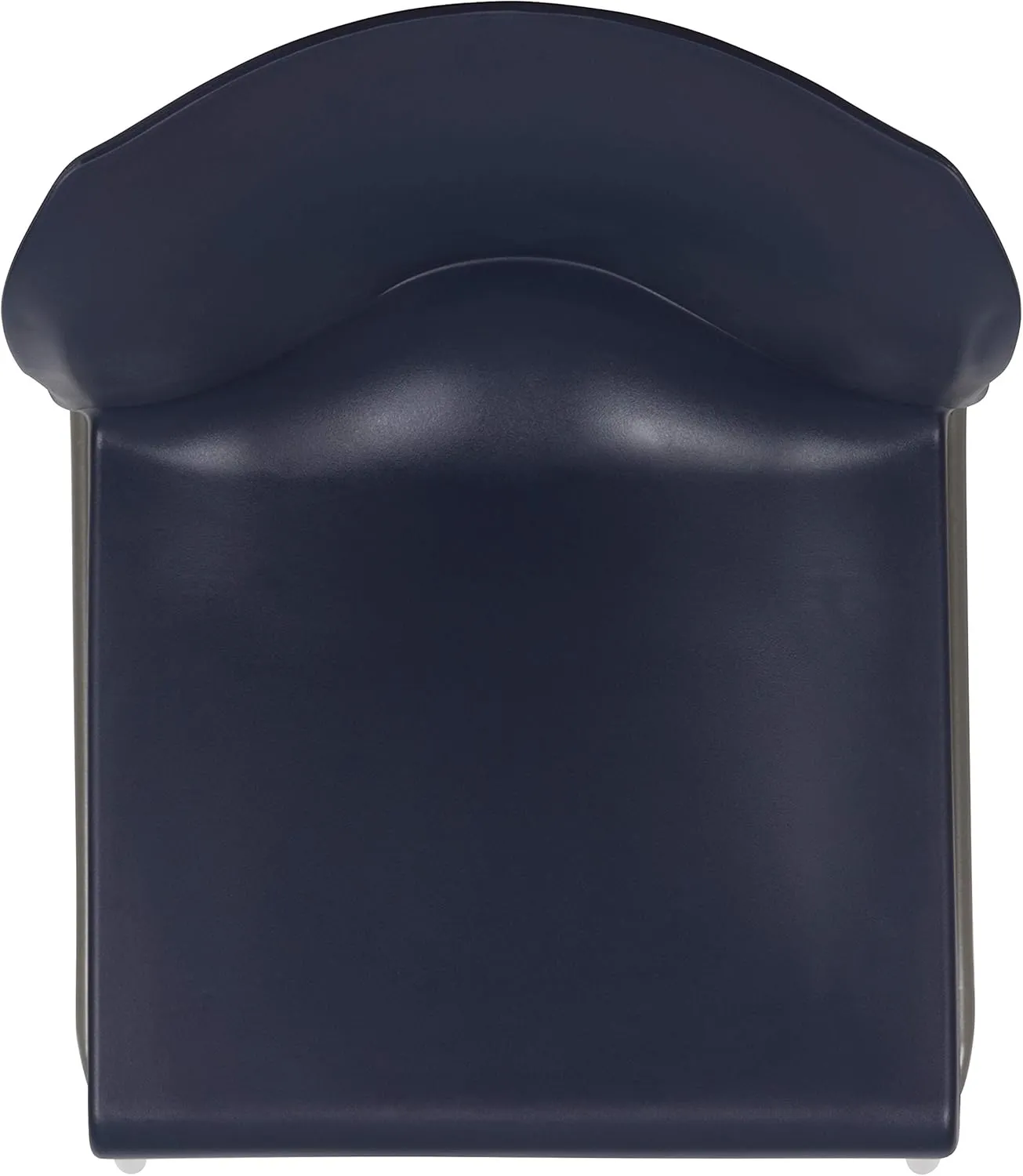 Flash Furniture Hercules Series Contoured Stacking Chairs for Waiting Rooms and Offices, Ergonomic Lobby Chairs with Curved Back, Set of 5, Navy