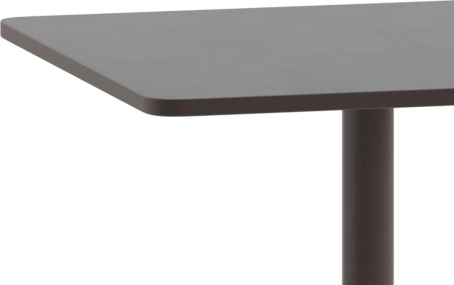 Flash Furniture Mellie 27.5'' Square Aluminum Indoor-Outdoor Table with Base, Bronze