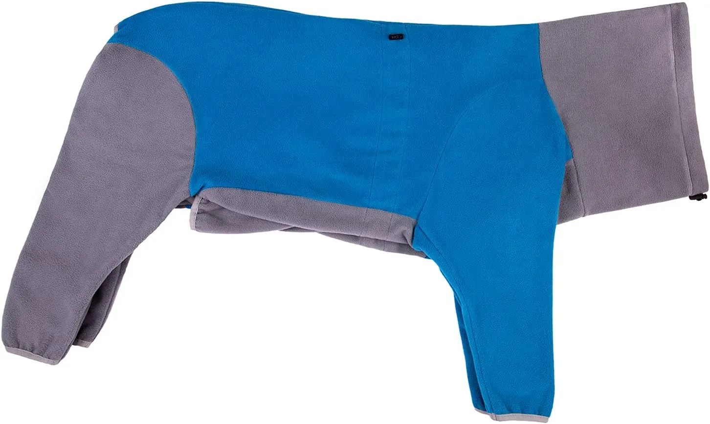 Fleece Coats for Large Medium Dogs, Winter Warm Dog Coats w/ High Collar & Full Body Protection - Windproof, Comfortable, Perfect for Cold Weather & Snow - Blue, 4X-Large