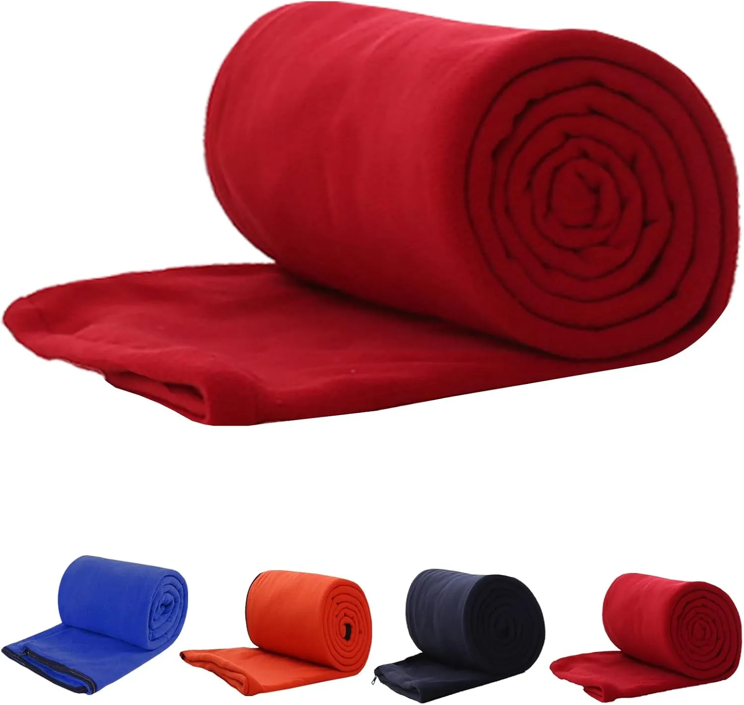Fleece Sleeping Bag Liner, Camping Sleep Sack Travel Sheet with Zipper