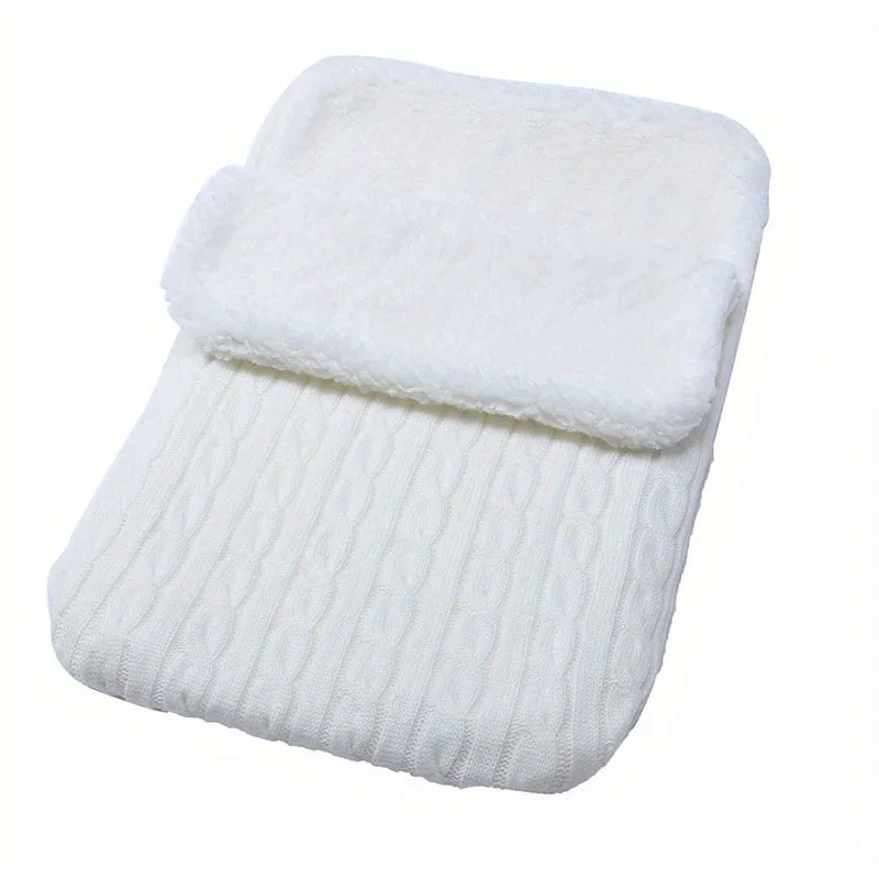 Fleece Sleeping Bag, Thick Knitted Warm Sleeping Bag, Woolen Sleeping Bag Christmas, Halloween, Thanksgiving Gift