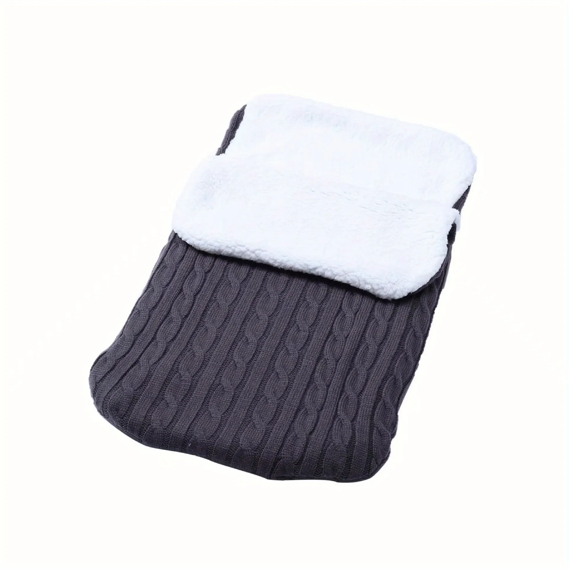 Fleece Sleeping Bag, Thick Knitted Warm Sleeping Bag, Woolen Sleeping Bag Christmas, Halloween, Thanksgiving Gift