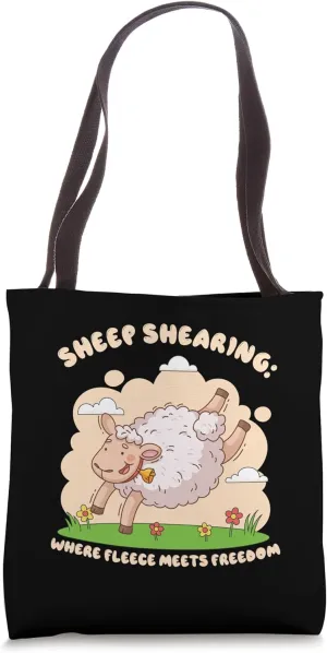 Fleece to Freedom: The Art of Sheep Shearing Sheep Shearing Tote Bag