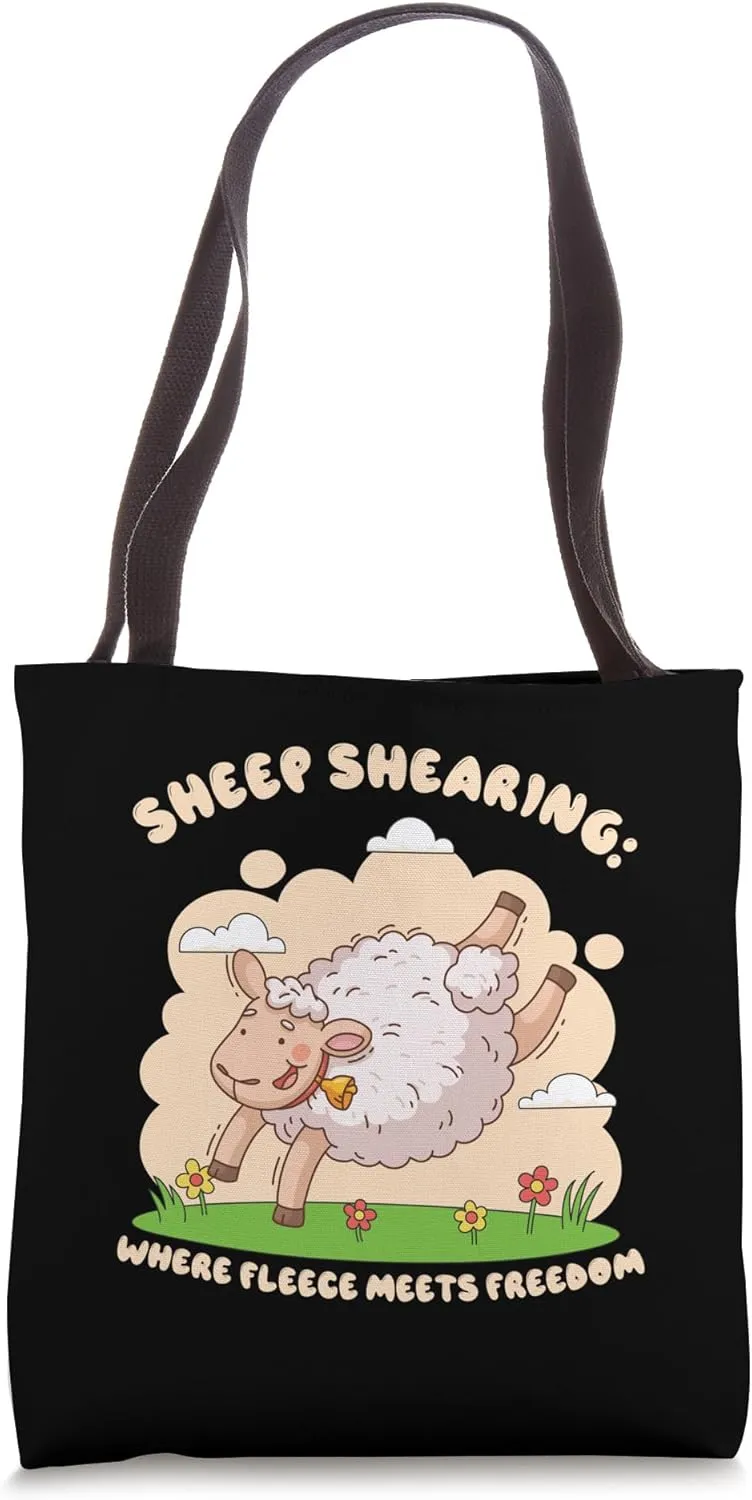 Fleece to Freedom: The Art of Sheep Shearing Sheep Shearing Tote Bag