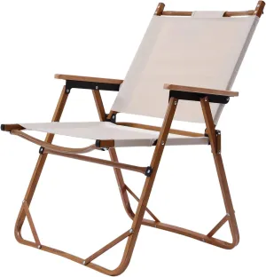 Folding Camping Chairs for Outside, Heavy Duty Camping Chair for Adults, Portable Chairs Beach Hiking Picnic Large Seat, Patio, Living Room, 308 LBS (E)