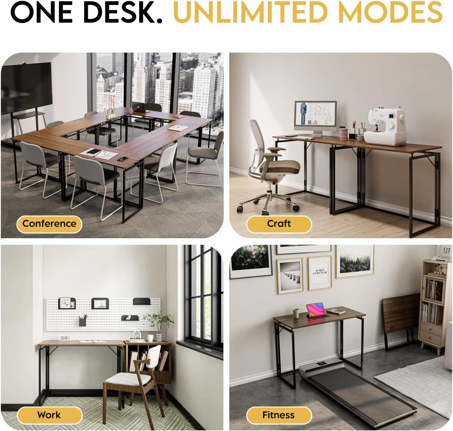 Folding Desk 30 Inch - No Assembly Small Foldable Desk for Small Space, Minimalist Space Saving Collapsible Compact Desk Portable Table for Craft, Writing, Study and Work